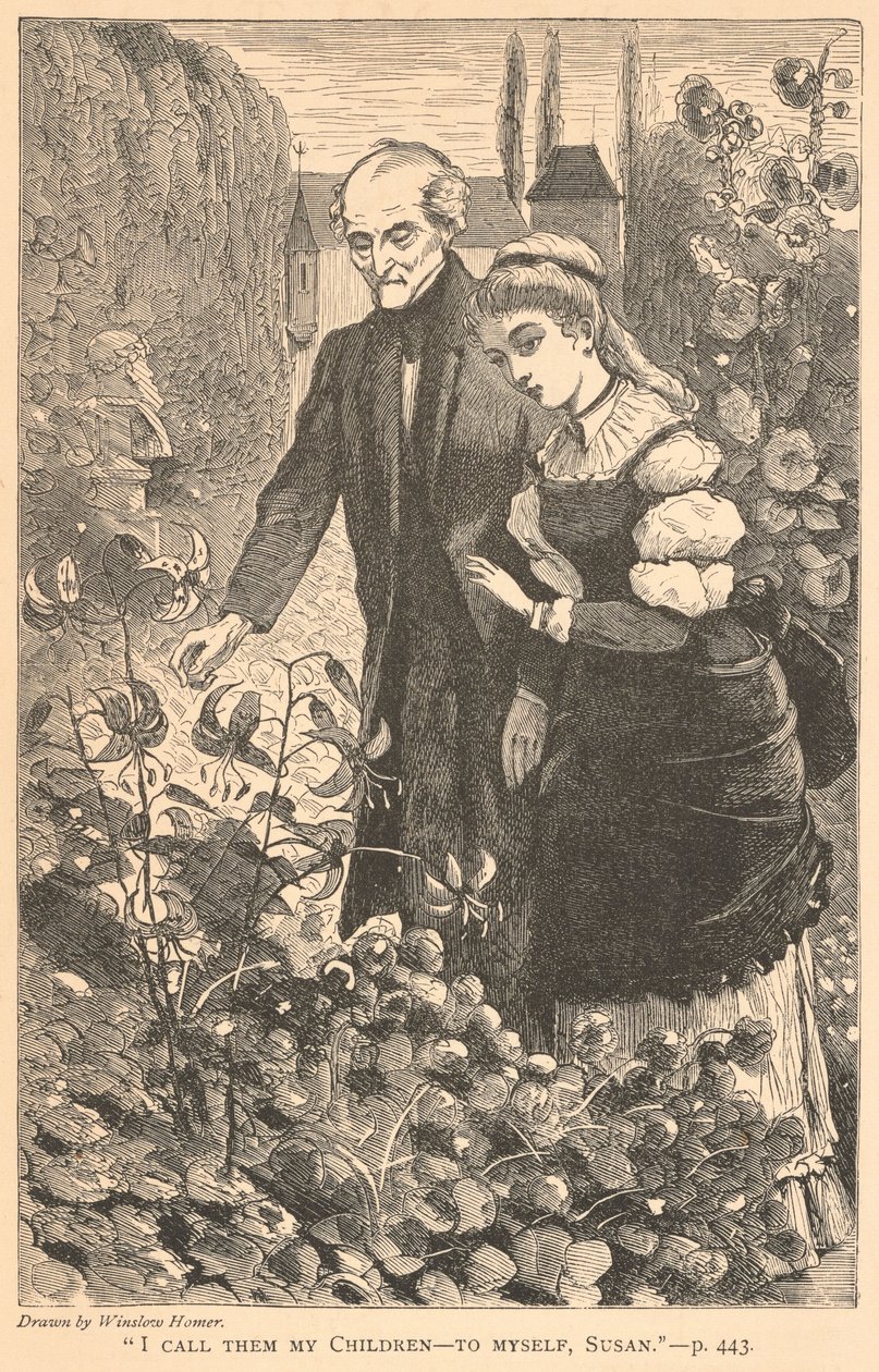 "I Call Them My Children - To Myself, Susan.", from The Galaxy, October 1869 by Winslow Homer