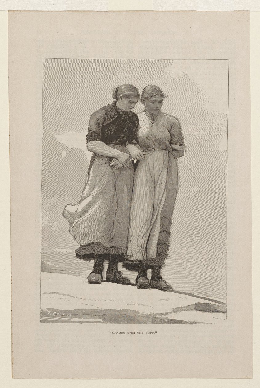 Looking Over the Cliff by Winslow Homer