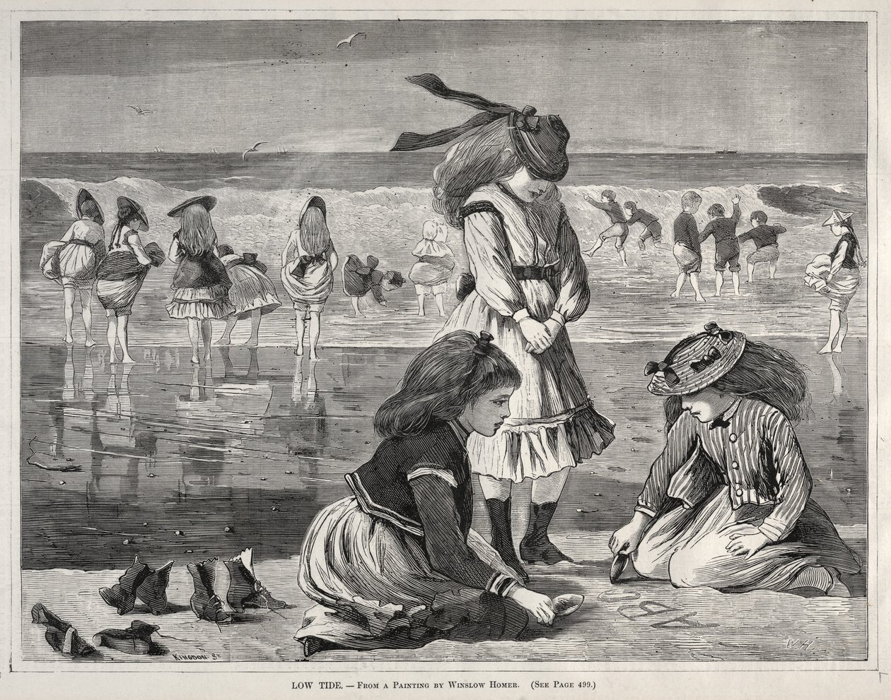 Low Tide, 1870 by Winslow Homer