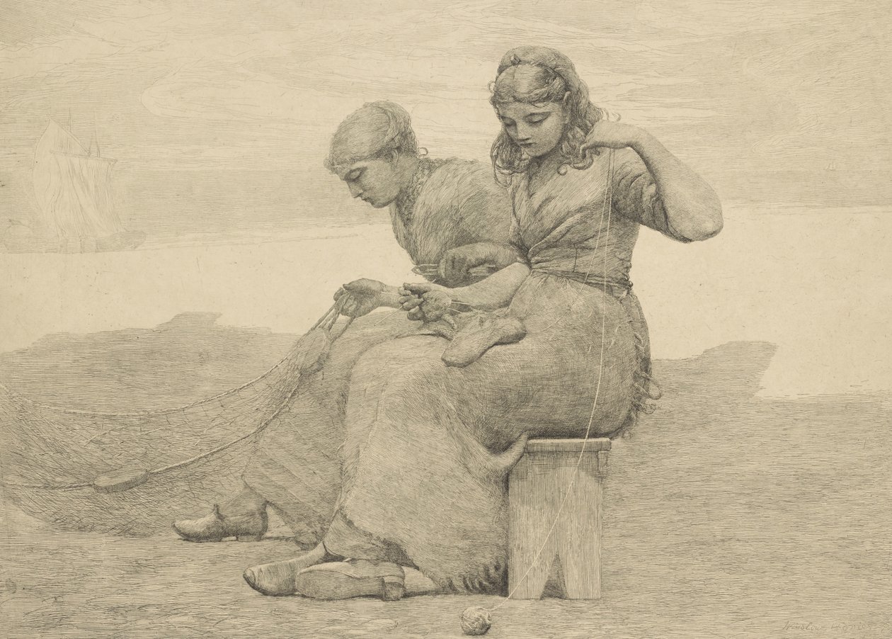 Mending the Tears by Winslow Homer