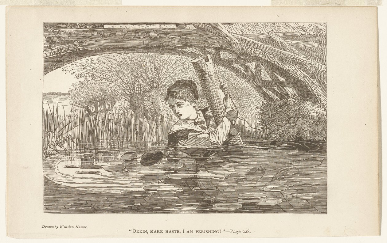 Orrin, Make Haste, I am Perishing by Winslow Homer