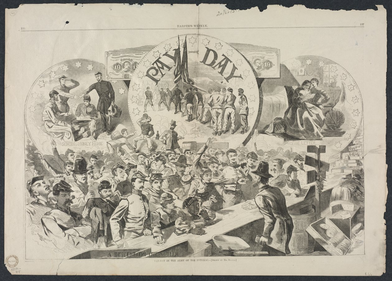 Pay Day in the Army of the Potomac by Winslow Homer