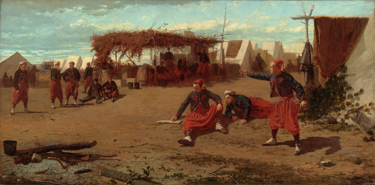 Pitching Quoits by Winslow Homer
