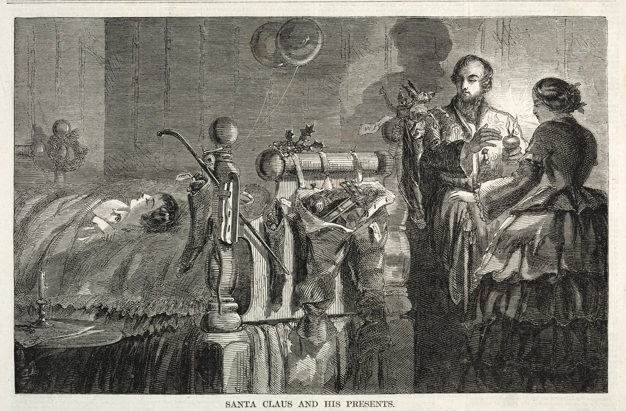 Santa Claus and His Presents, 1858 by Winslow Homer