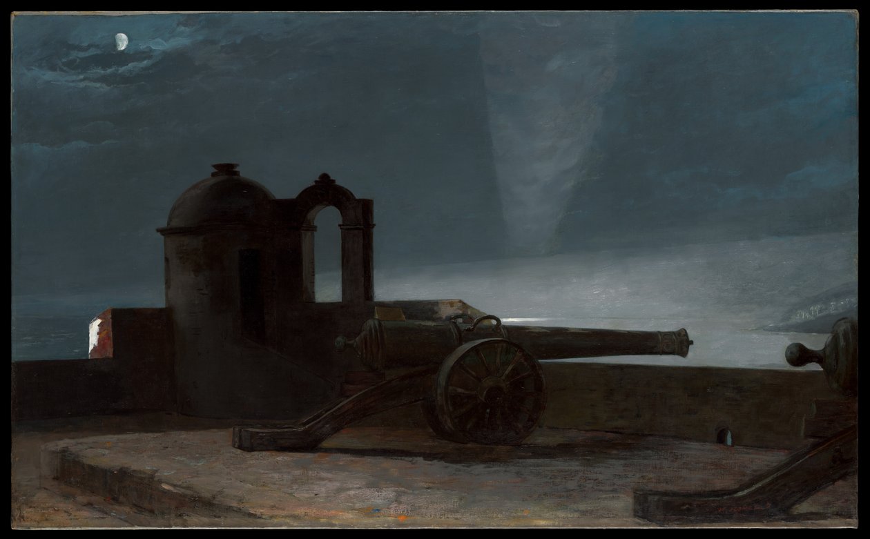 Searchlight on Harbor Entrance, Santiago de Cuba by Winslow Homer