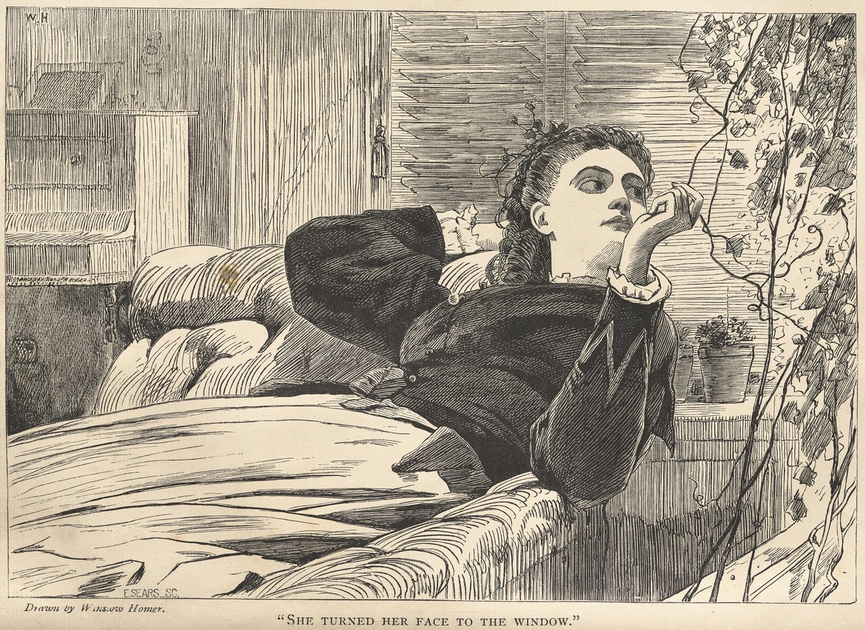 She Turned her Face to the Window by Winslow Homer