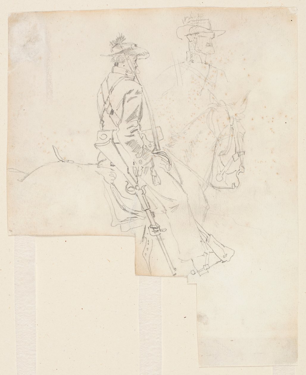 Side View of a Mounted Officer by Winslow Homer