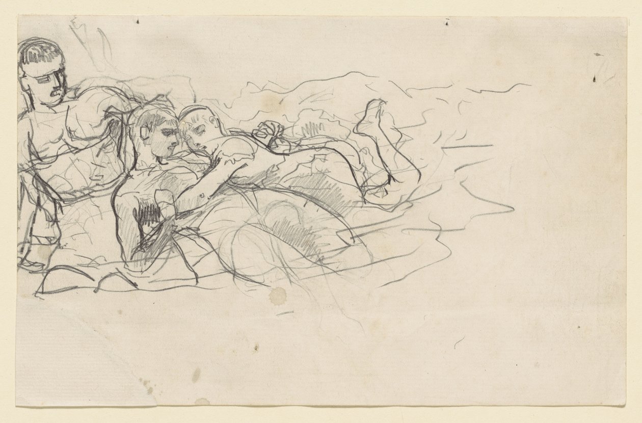 Standing Man Looking Toward Two Drowning Figures (Study for Undertow) by Winslow Homer