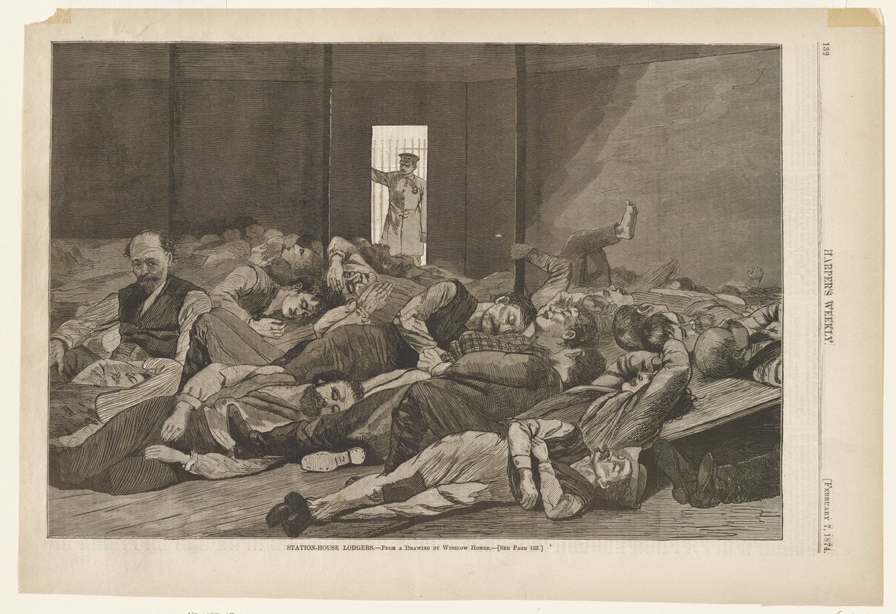 Station-House Lodgers by Winslow Homer
