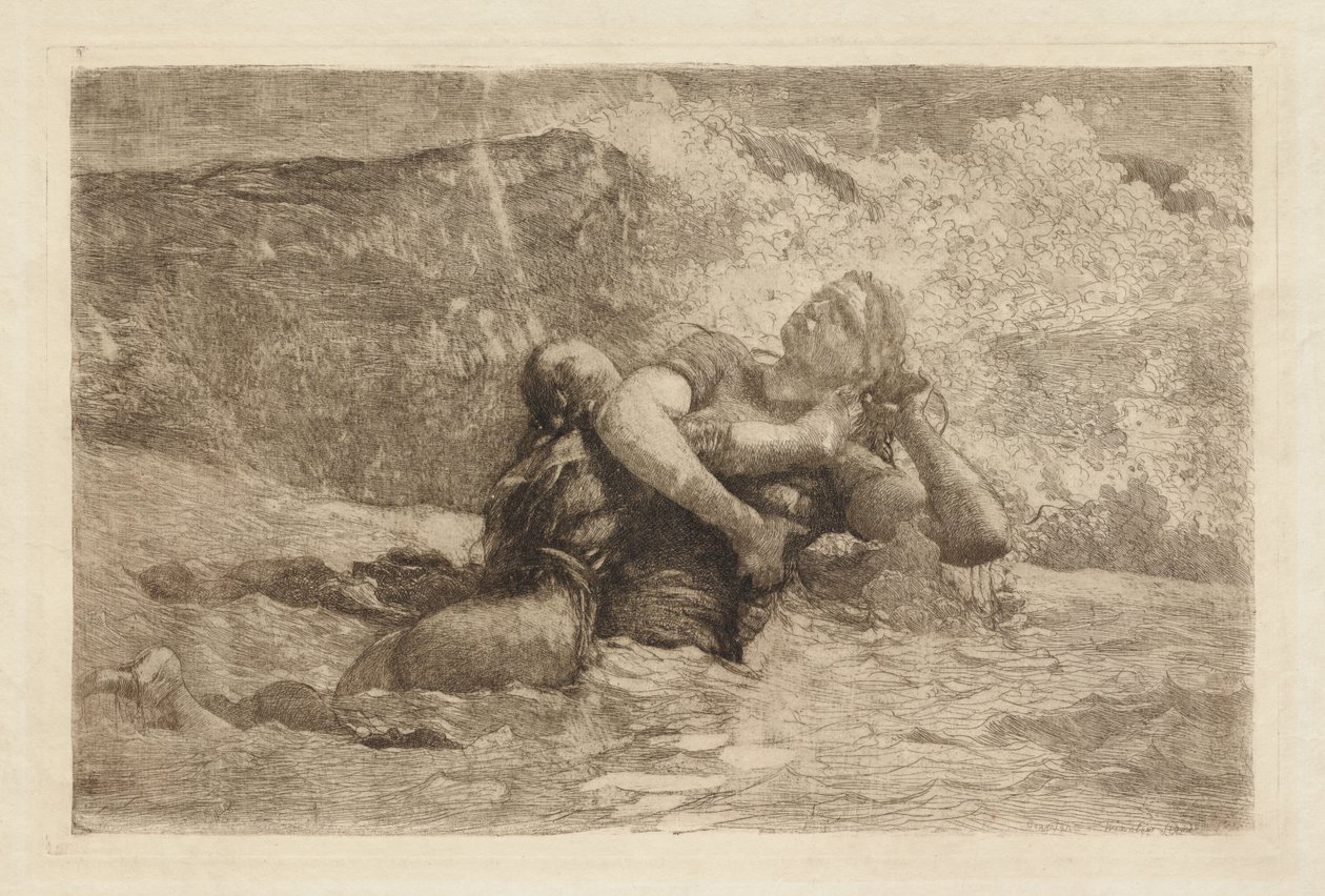 Study for Undertow by Winslow Homer