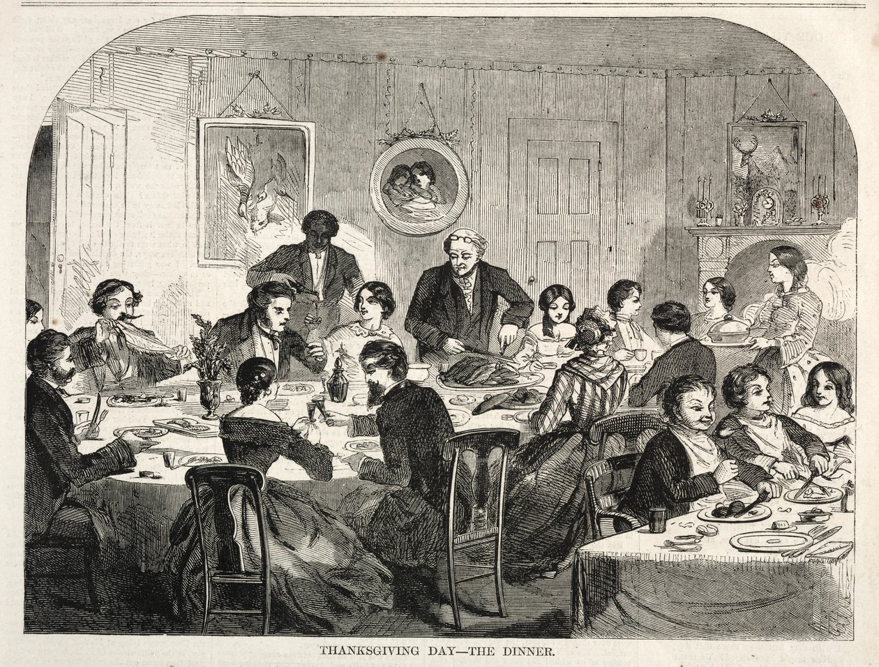 Thanksgiving Day - The Dinner by Winslow Homer