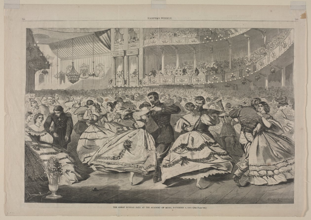 The Great Russian Ball at the Academy of Music by Winslow Homer