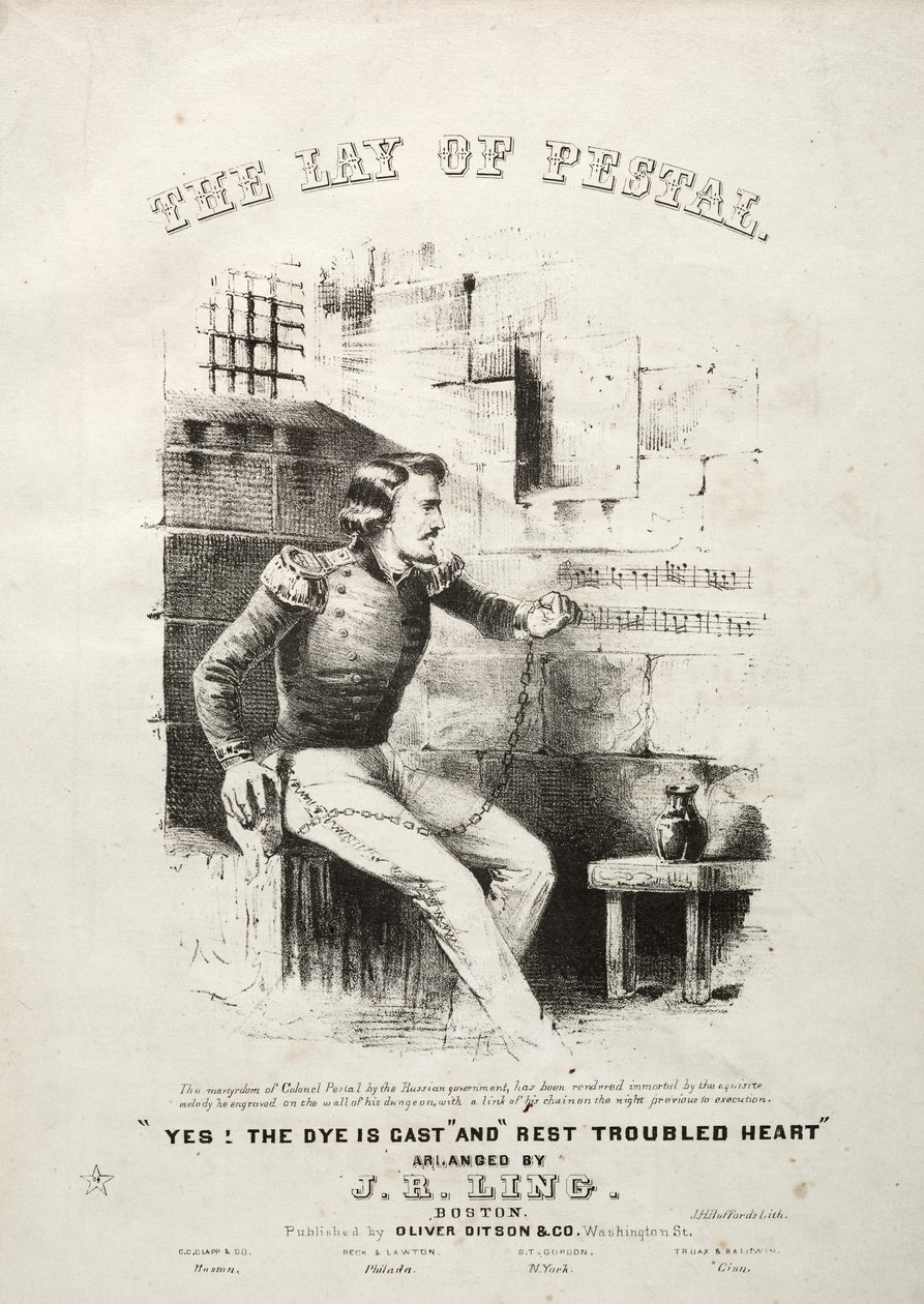 The Lay of Pestal - Sheet Music Cover by Winslow Homer