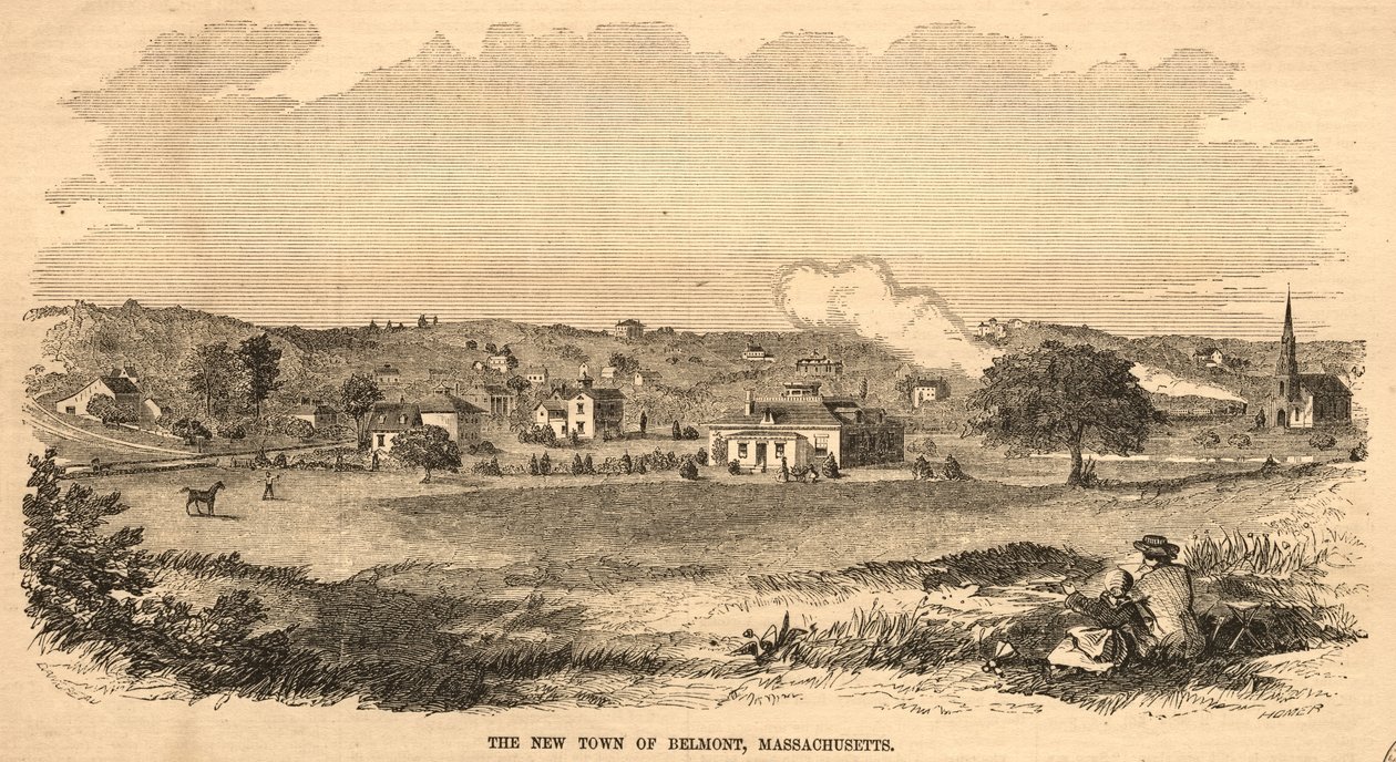The New Town of Belmont, Massachusetts by Winslow Homer
