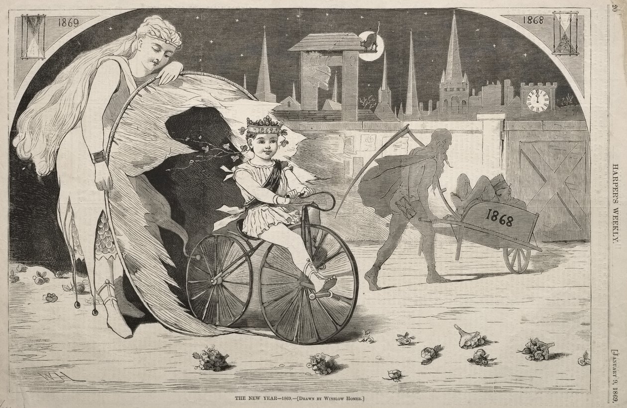 The New Year - 1869 by Winslow Homer