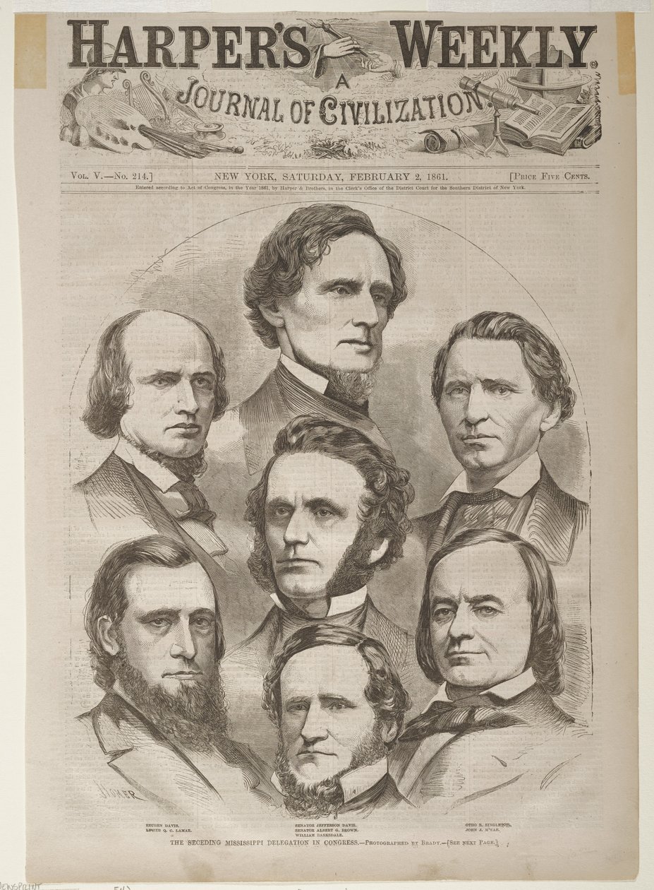 The Seceding Mississippi Delegation in Congress by Winslow Homer