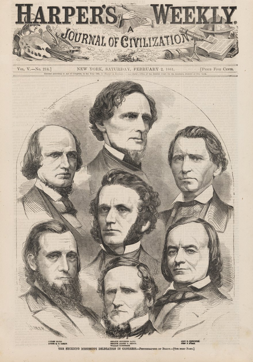 The Seceding Mississippi Delegation in Congress by Winslow Homer