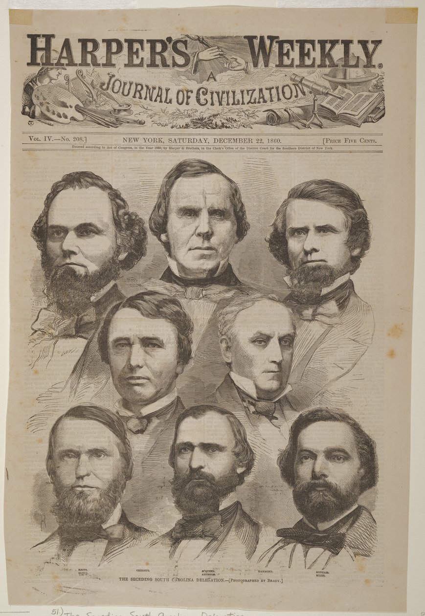 The Seceding South Carolina Delegation by Winslow Homer