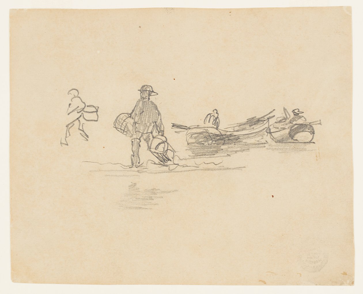 Two Fishermen, England by Winslow Homer