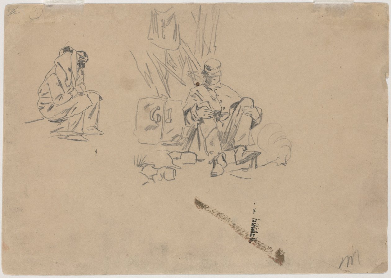 Two Soldiers Resting by Winslow Homer
