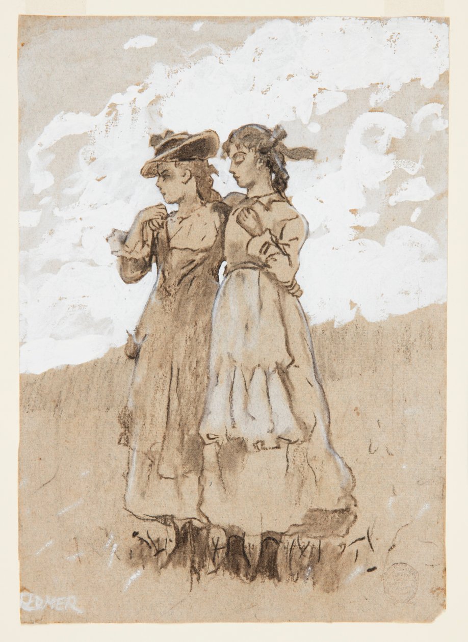 Two Young Girls by Winslow Homer