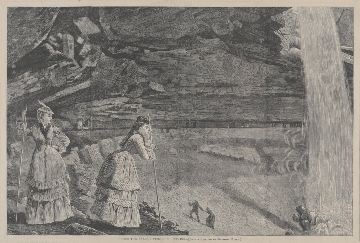 Under the Falls, Catskill Mountains by Winslow Homer