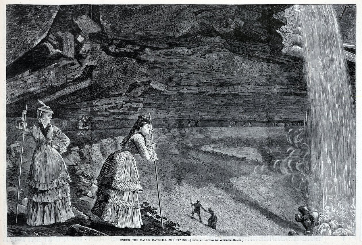 Under the Falls, Catskill Mountains by Winslow Homer