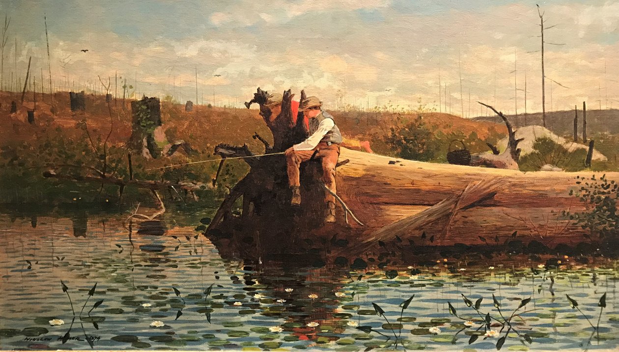 Waiting for a Bite by Winslow Homer