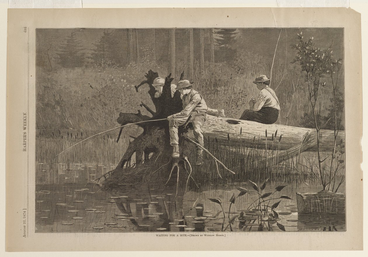 Waiting for a Bite by Winslow Homer
