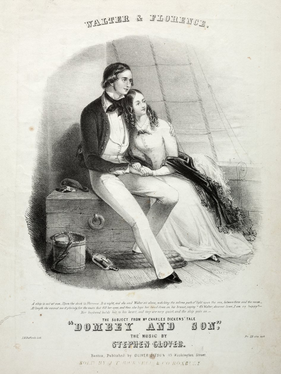 Walter and Florence - Sheet Music Cover by Winslow Homer
