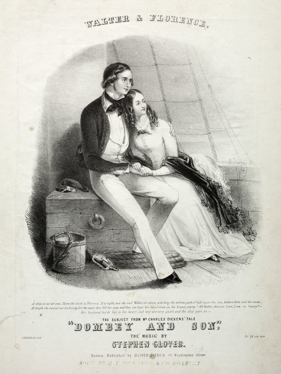 Walter and Florence - Sheet Music Cover by Winslow Homer