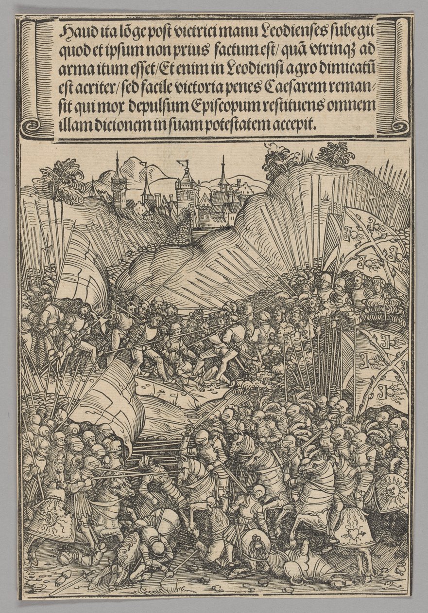 Battle for Liège, plate 8 from 