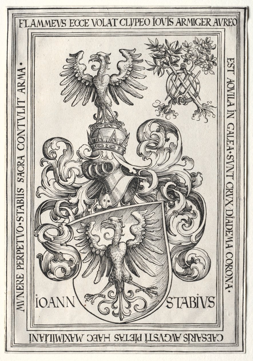 Coat of Arms of Johann Stabius by Wolf Traut
