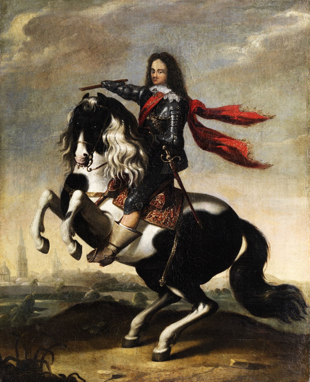 Equestrian Portrait of Valdemar Christian of Schleswig-Holstein by Wolfgang Heimbach