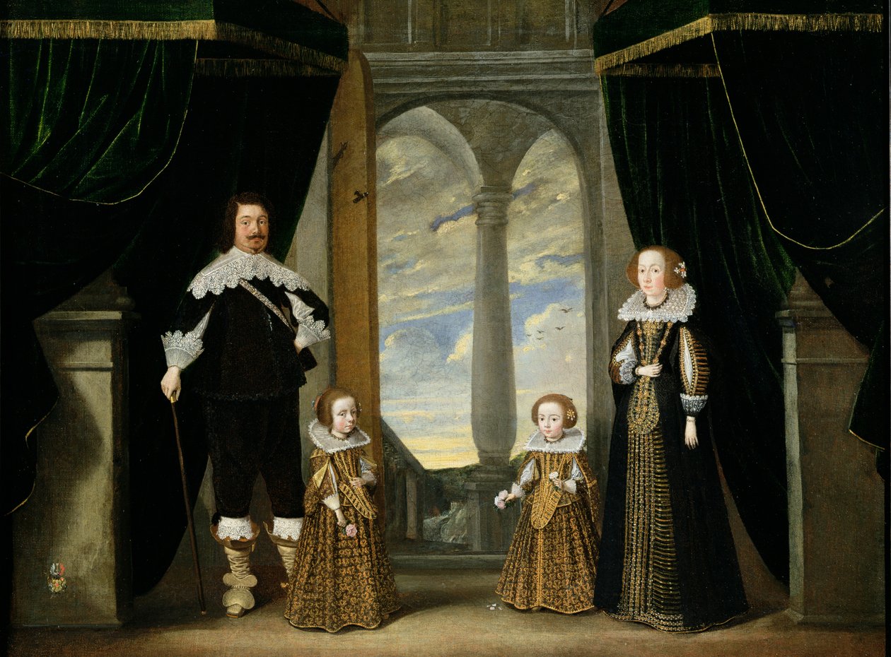Portrait of a Nobleman, his Wife and their Two Daughters by Wolfgang Heimbach