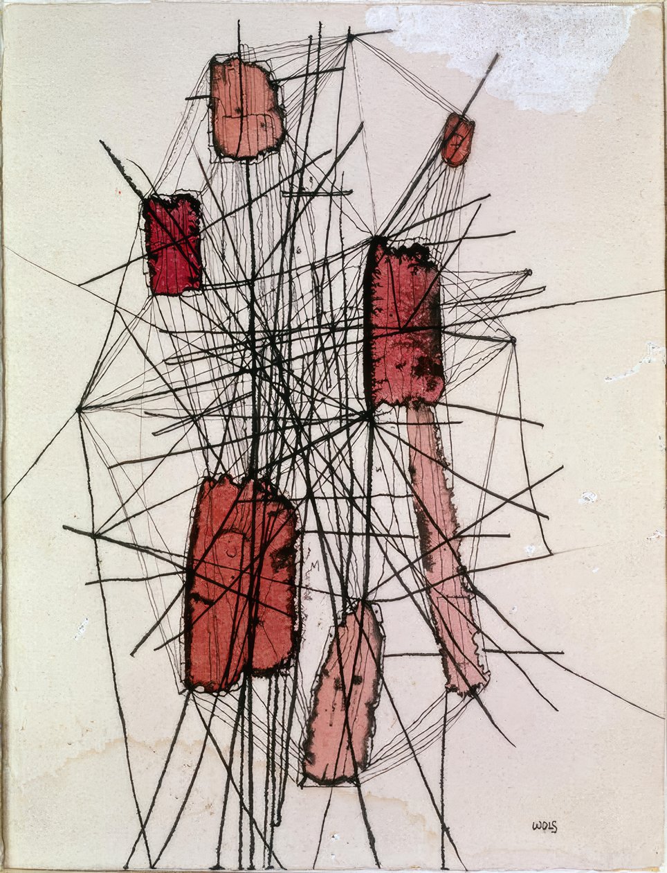 Structure and Seven Red Spots by Wols