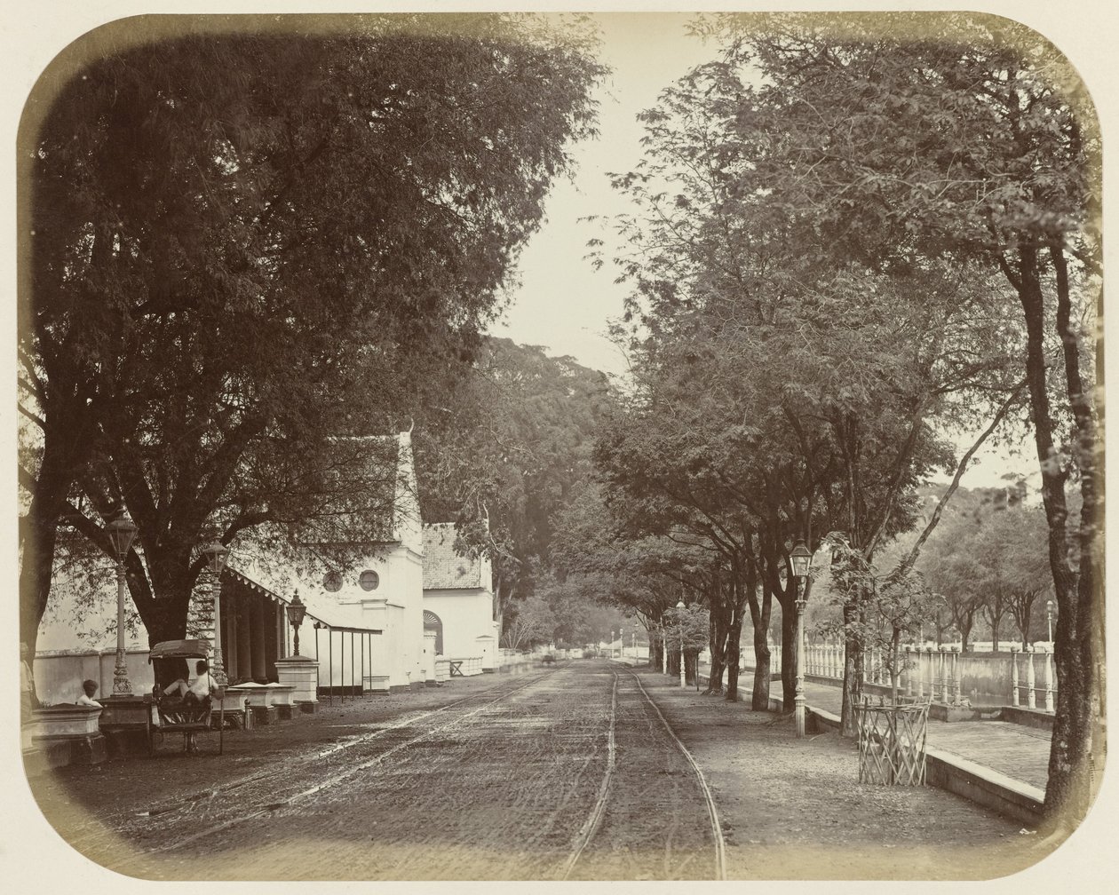 View of Rijswijk in Batavia by Woodbury and Page