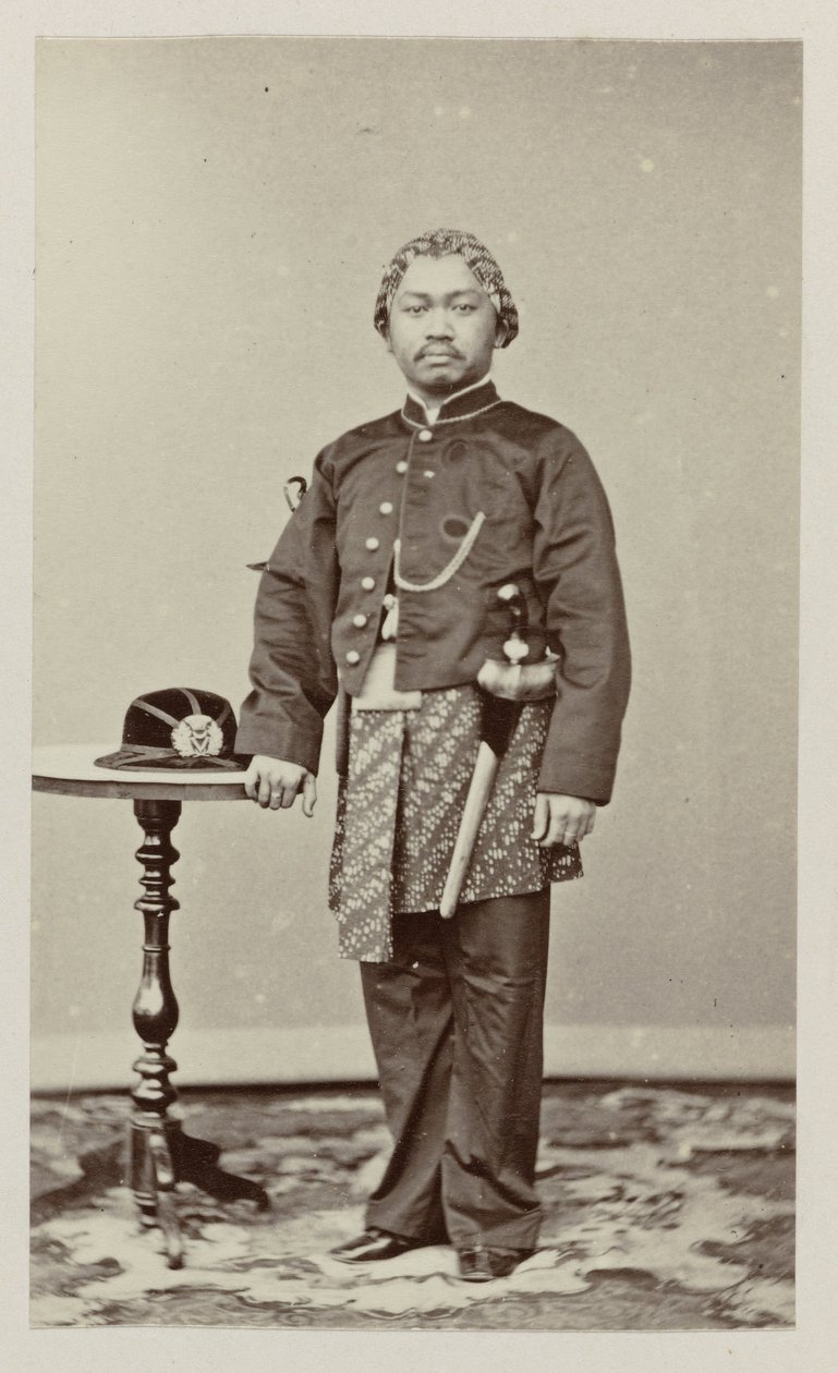 Portrait of the Regent of Blora by Woodbury and Page