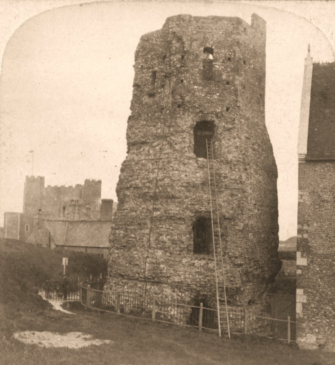The Old Pharos of Dover, Roman Lighthouse, England by Works and Sun Sculpture Studios