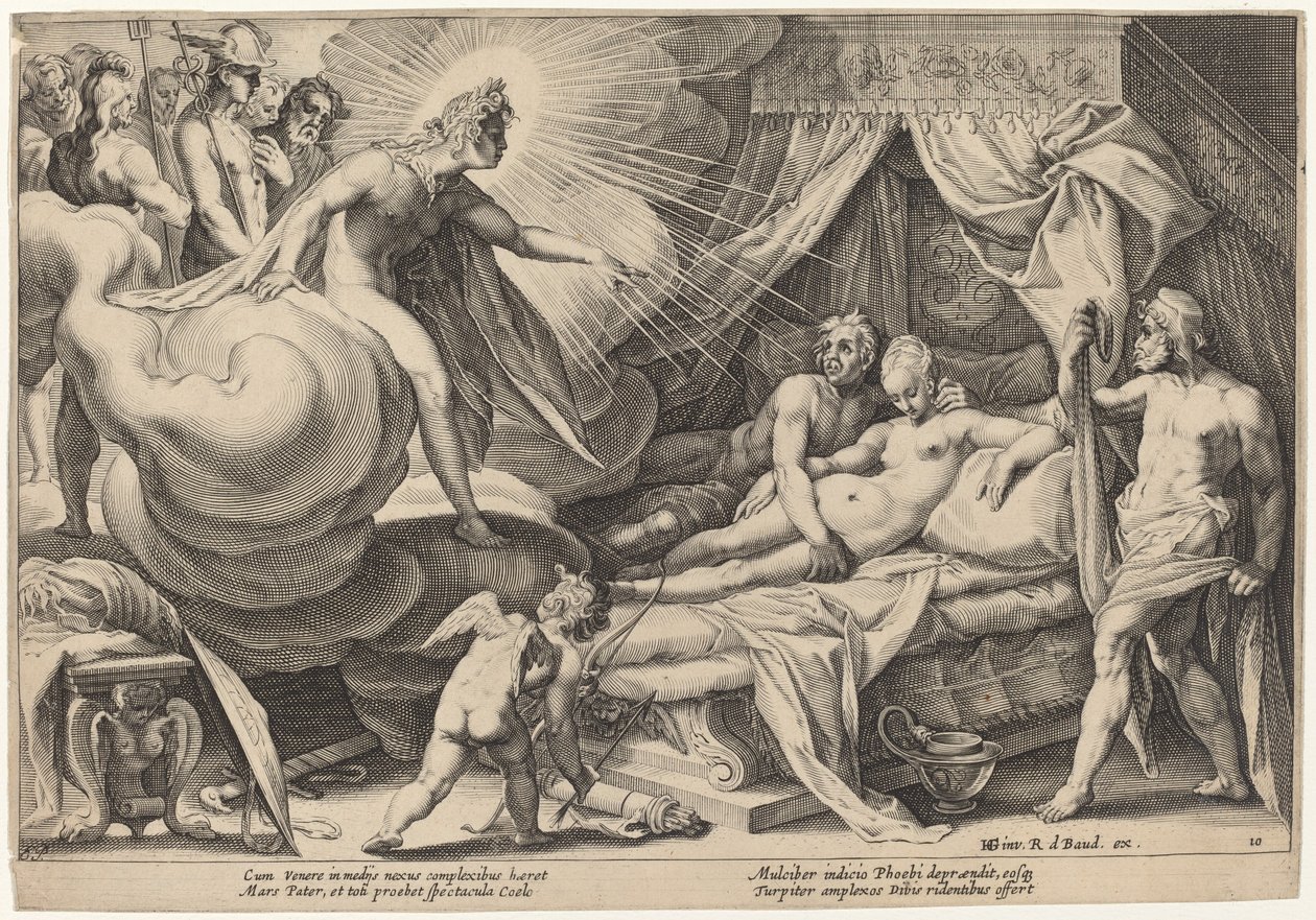 Mars and Venus Surprised by Workshop of Hendrick Goltzius, after Hendrick Goltzius