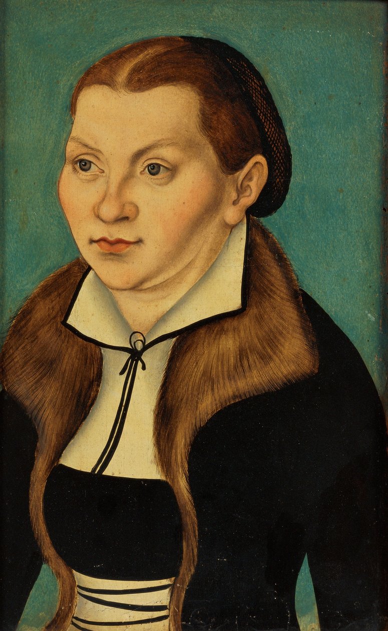 Diptych with the Portraits of Luther and His Wife by workshop of Lucas Cranach the Elder