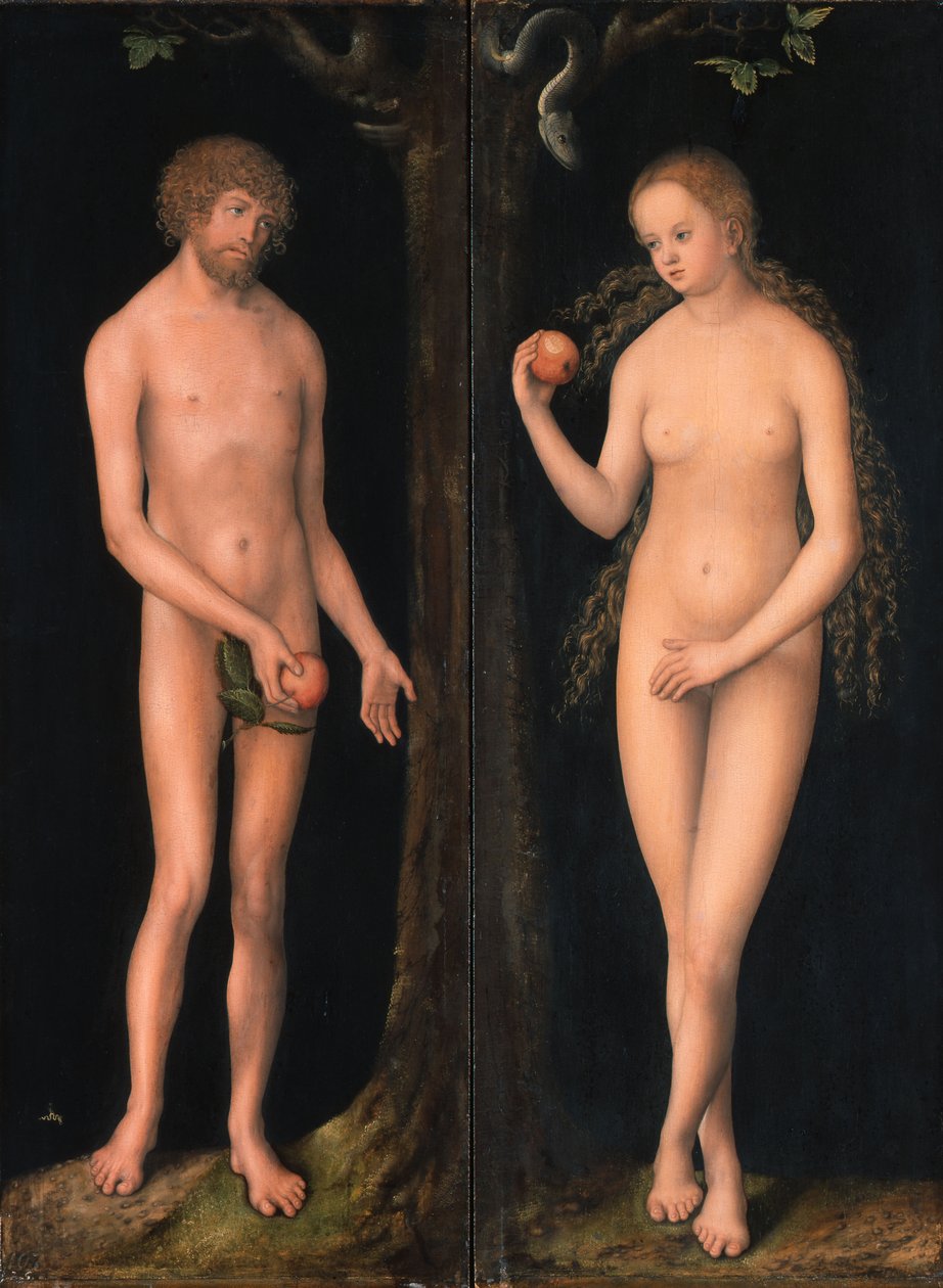 Adam and Eve by workshop of Lucas Cranach the Elder