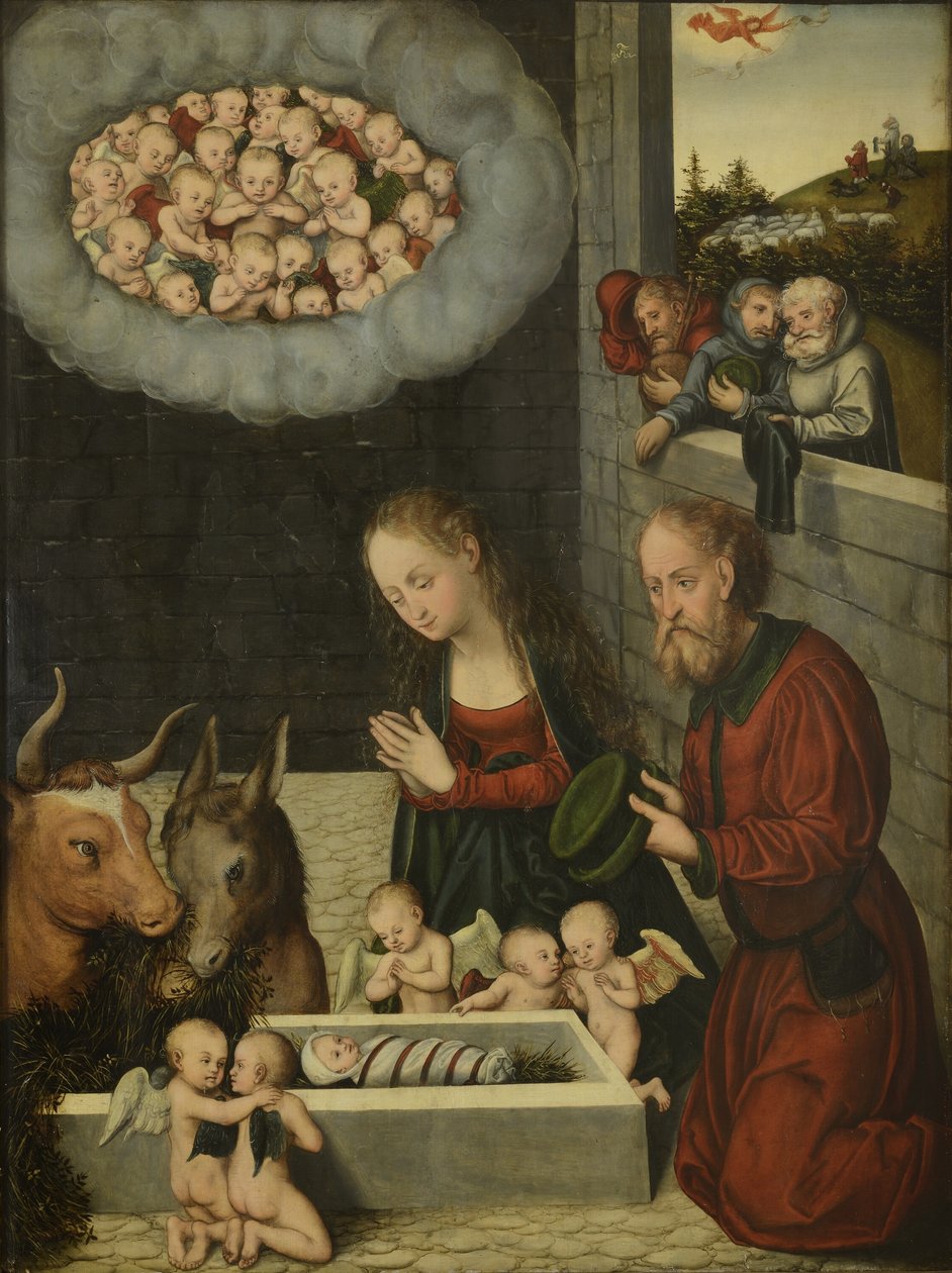 The Adoration of the Shepherds by workshop of Lucas Cranach the Elder