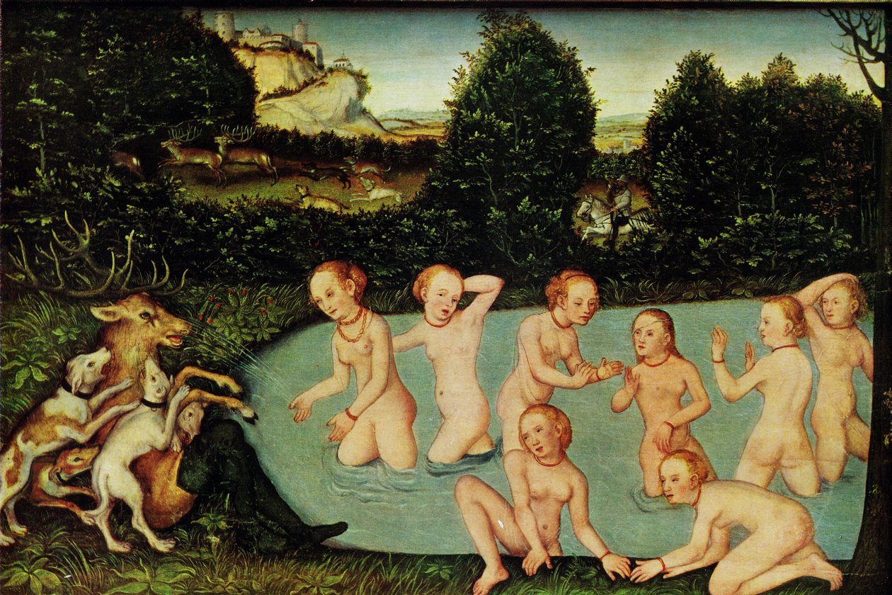 Diana and Actaeon by workshop of Lucas Cranach the Elder