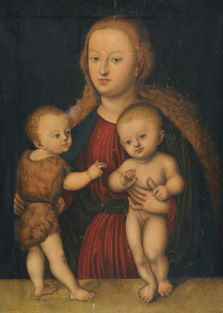 Virgin and Child with Saint John by workshop of Lucas Cranach the Elder