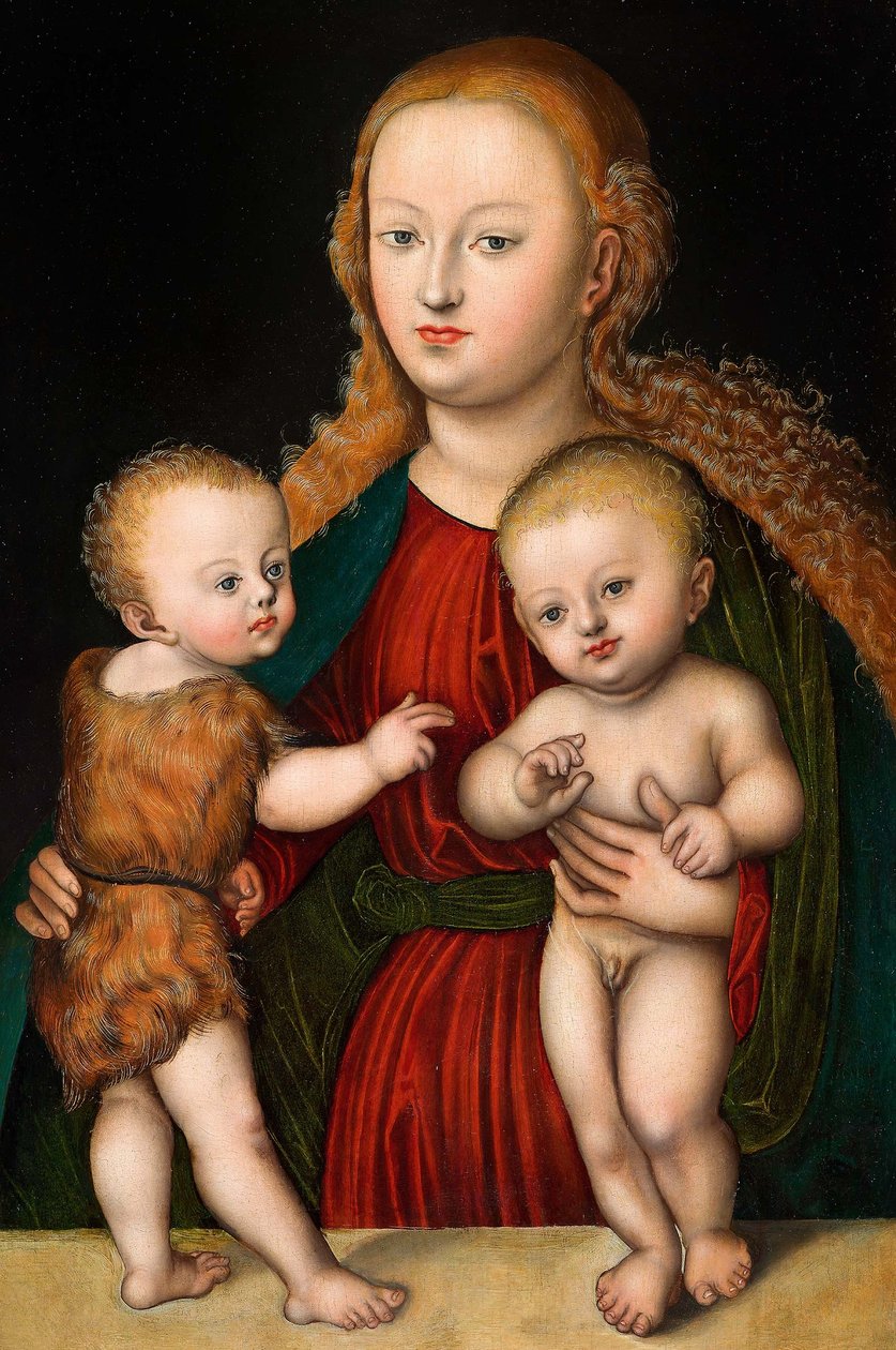 Virgin and Child with Saint John by workshop of Lucas Cranach the Elder