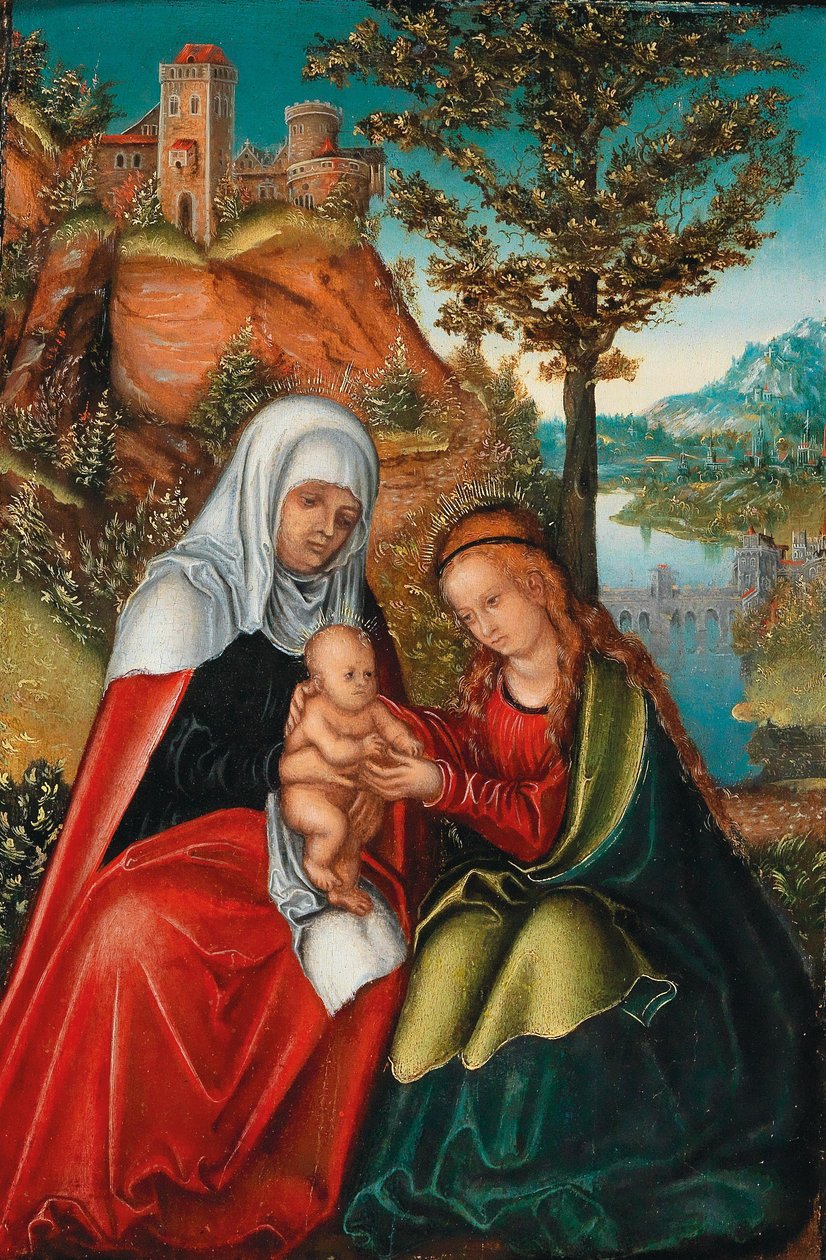 The Virgin and Child with Saint Anne by workshop of Lucas Cranach the Elder