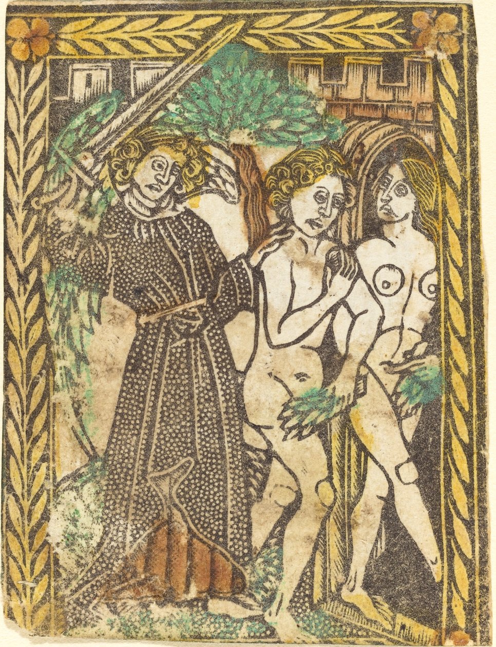 The Expulsion from the Garden of Eden by Workshop of Master of the Borders with