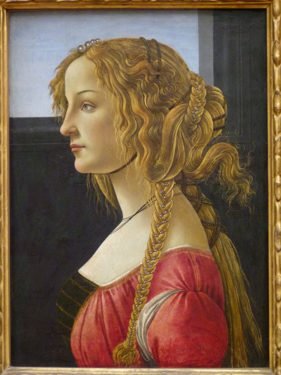 Profile Portrait of a Young Woman, Probably Simonetta by Workshop of Sandro Botticelli