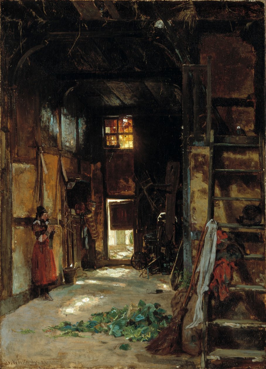 Interior of a Westphalian Cottage by Worthington Whittredge